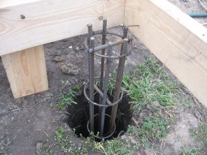 Установка каркаса в сваю ТИСЭ