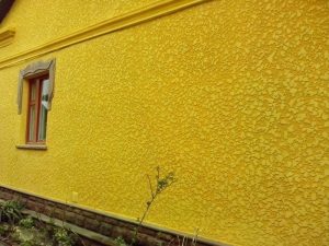 Фасадная штукатурка тертая шуба
