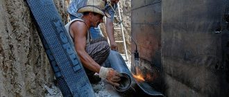Процесс гидроизоляции фундамента рулонными материалами