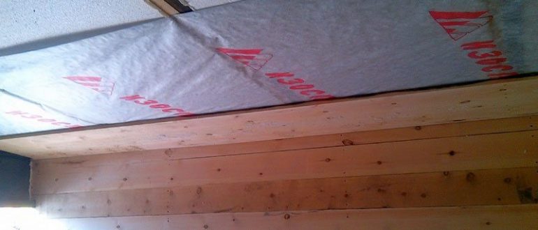 Пароизоляция для потолка при деревянном перекрытии