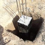 Выемка грунта под столбчатый фундамент